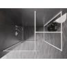 Mexen Kioto-F Walk-in zuhanyfal kerettel 130 x 115 cm, átlátszó 8 mm, fehér - 800-130-202-04-20-115