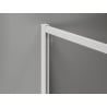 Mexen Kioto-F Walk-in zuhanyfal kerettel 130 x 115 cm, átlátszó 8 mm, fehér - 800-130-202-04-20-115