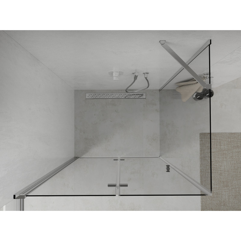Mexen Lima cabina de duș pliabilă 115 x 80 cm, transparentă, crom - 856-115-080-01-00