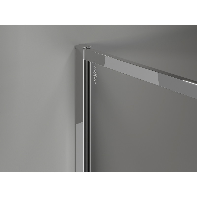 Mexen Kioto-F perete de duș Walk-in cu ramă 85 x 70 cm, transparent 8 mm, crom - 800-085-202-04-00-070