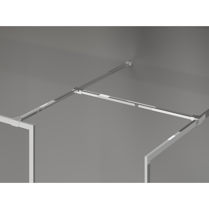 Mexen Kioto-F perete de duș Walk-in cu ramă 85 x 70 cm, transparent 8 mm, crom - 800-085-202-04-00-070