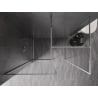 Mexen Kioto-F Walk-in zuhanyfal kerettel 130 x 85 cm, átlátszó 8 mm, króm - 800-130-202-04-00-085