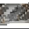 Mexen Lima cabină de duș pliabilă 100 x 100 cm, Grafit, Crom + cadă de duș Flat, Albă - 856-100-100-01-40-4010