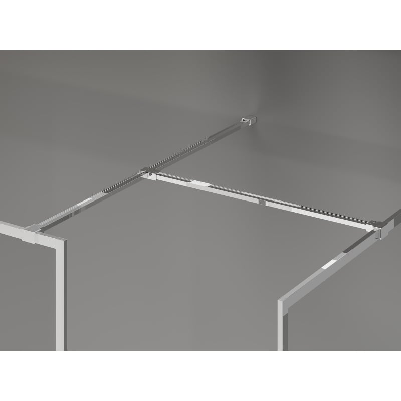 Mexen Kioto-F perete de duș Walk-in cu cadru 145 x 110 cm, transparent 8 mm, crom - 800-145-202-04-00-110