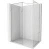 Mexen Kioto-F perete de duș Walk-in cu ramă 125 x 90 cm, transparent 8 mm, nichel periat - 800-125-202-04-97-090
