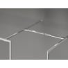 Mexen Kioto-F Walk-in zuhanyfal kerettel 150 x 120 cm, átlátszó 8 mm, króm - 800-150-202-04-00-120