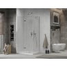 Mexen Lima cabină de duș pliabilă 70 x 80 cm, transparent, cromat + cadă Flat - 856-070-080-01-00-4010