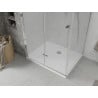 Mexen Lima cabină de duș pliabilă 70 x 80 cm, transparent, cromat + cadă Flat - 856-070-080-01-00-4010