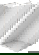 Mexen Kioto-F panou de duș de tip walk-in cu cadru 150 x 100 cm, transparent 8 mm, nichel periat - 800-150-202-04-97-100