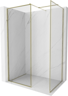 Mexen Kioto-F Walk-in zuhanyfal kerettel 170 x 105 cm, átlátszó 8 mm, arany - 800-170-202-04-50-105