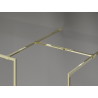 Mexen Kioto-F panou de duș Walk-in cu cadru 170 x 105 cm, transparent 8 mm, auriu - 800-170-202-04-50-105