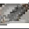 Cabină de duș pliabilă Mexen Lima 80 x 80 cm, transparent, crom + cadă Flat - 856-080-080-01-00-4010