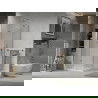 Mexen Lima cabină de duș pliabilă 70 x 70 cm, transparent, Crom + cadă de duș Flat - 856-070-070-01-00-4010