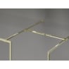 Mexen Kioto-F perete de duș Walk-in cu ramă 140 x 120 cm, transparent 8 mm, aurie - 800-140-202-04-50-120