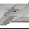 Mexen Lima Duo cabină de duș pliabilă 70 x 70 cm, transparent, Crom + cadă de duș Flat - 856-070-070-01-02-4010