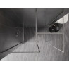 Mexen Kioto-F perete de duș Walk-in cu ramă 170 x 110 cm, transparentă 8 mm, nichel periat - 800-170-202-04-97-110