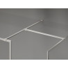 Mexen Kioto-F perete de duș Walk-in cu ramă 170 x 110 cm, transparentă 8 mm, nichel periat - 800-170-202-04-97-110