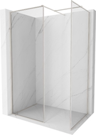 Mexen Kioto-F perete de duș Walk-in cu ramă 170 x 110 cm, transparentă 8 mm, nichel periat - 800-170-202-04-97-110