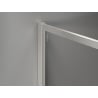 Mexen Kioto-F Walk-in zuhanyfal kerettel 120 x 115 cm, átlátszó 8 mm, matt nikkel - 800-120-202-04-97-115