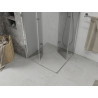 Mexen Lima Duo 80 x 80 cm-es, összehajtható zuhanykabin, átlátszó, króm - 856-080-080-02-00