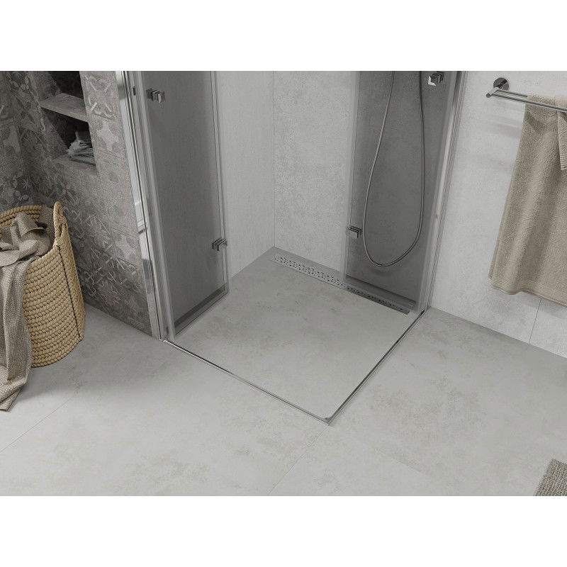 Mexen Lima Duo cabină de duș pliabilă 80 x 80 cm, transparent, crom - 856-080-080-02-00
