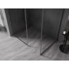 Mexen Kioto-F Walk-in zuhanyfal kerettel 75 x 70 cm, átlátszó 8 mm, gun metal - 800-075-202-04-95-070