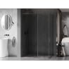 Mexen Kioto-F Walk-in zuhanyfal kerettel 75 x 70 cm, átlátszó 8 mm, gun metal - 800-075-202-04-95-070
