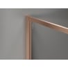 Mexen Kioto-F zuhanyfal Walk-in kerettel 170 x 110 cm, átlátszó 8 mm, csiszolt réz - 800-170-202-04-65-110