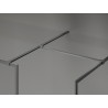 Mexen Kioto-F Perete de duș Walk-in cu cadru 110 x 95 cm, transparent 8 mm, gun metal - 800-110-202-04-95-095