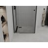 Mexen Roma 90 cm-es nyíló zuhanyajtó, átlátszó, fekete - 854-090-000-70-00