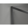 Mexen Kioto-F Perete de duș Walk-in cu cadru 110 x 95 cm, transparent 8 mm, gun metal - 800-110-202-04-95-095