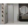 Mexen Roma ușa de duș cu balamale 70 cm, transparent, Aurie - 854-070-000-50-00
