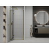 Mexen Roma ușă de duș pivotantă 90 cm, transparentă, aurie - 854-090-000-50-00