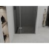 Mexen Roma lengő zuhanyajtó 70 cm, Sötétszürke, Króm - 854-070-000-01-40