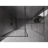 Mexen Kioto-F perete de duș Walk-in cu ramă 145 x 110 cm, transparent 8 mm, metal armat - 800-145-202-04-95-110