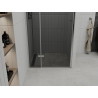 Mexen Roma 80 cm-es, grafit, krómozott, nyíló zuhanyajtó - 854-080-000-01-40