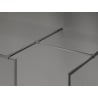 Mexen Kioto-F Walk-in zuhanyfal kerettel 170 x 115 cm, átlátszó 8 mm, gun metal - 800-170-202-04-95-115