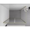 Mexen Exo cabină de duș cu uși batante 90 x 70 cm, transparent, aurie - 814-090-070-50-00