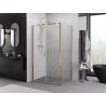 Mexen Exo cabină de duș cu uși batante 90 x 70 cm, transparent, aurie - 814-090-070-50-00