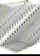 Mexen Exo cabină de duș pivotantă 100 x 70 cm, transparentă, auriu - 814-100-070-50-00