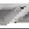 Mexen Exo cabină de duș pivotantă 70 x 85 cm, transparent, aurie - 814-070-085-50-00