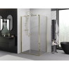 Mexen Exo-B Duo cabină de duș pliabilă 90 x 95 cm, transparentă, aurie - 814-090-095-50-00