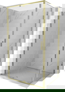 Mexen Exo zuhanykabin, nyíló ajtóval 95 x 70 cm, átlátszó, arany - 819-095-070-50-00