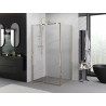 Mexen Exo-R nyitható zuhanykabin 110 x 80 cm, átlátszó, arany - 819-110-080-50-00