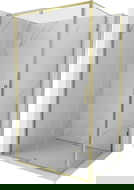 Mexen Exo cabină de duș pivotantă 140 x 85 cm, transparentă, aurie - 819-140-085-50-00