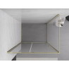 Mexen Exo-R nyíló zuhanykabin 145 x 90 cm, átlátszó, arany - 819-145-090-50-00