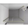 Mexen Exo zuhanykabin ajtó 155 x 95 cm, átlátszó, arany - 819-155-095-50-00