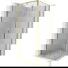 Mexen Exo cabină de duș pivotantă 100 x 100 cm, transparent, auriu - 819-100-100-50-00