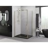 Mexen Exo cabină de duș rabatabilă 110 x 100 cm, transparentă, aurie - 819-110-100-50-00