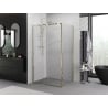 Mexen Exo cabină de duș rabatabilă 110 x 100 cm, transparentă, aurie - 819-110-100-50-00